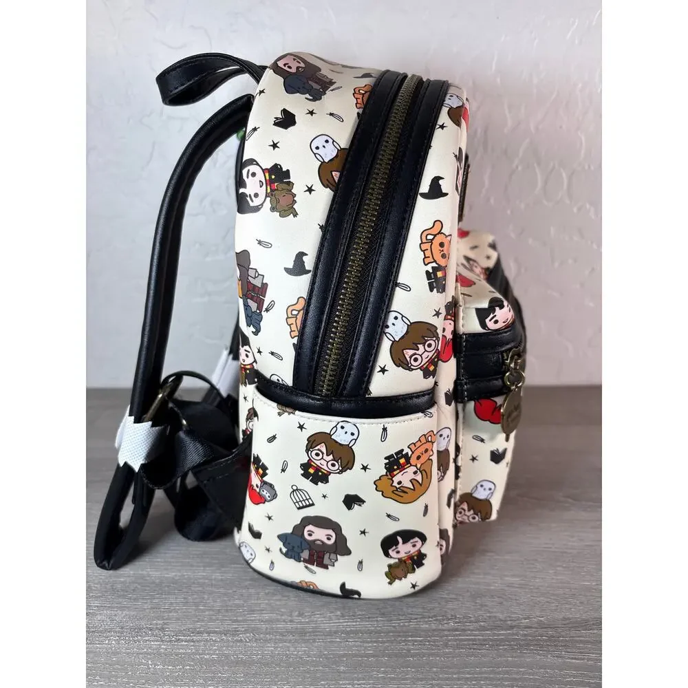 NEW! Loungefly x Harry Potter Characters Chibi All Over Print Mini Backpack NWT!